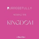 Purposefully Seeking The Kingdom: A 214 days Devotional Journal
