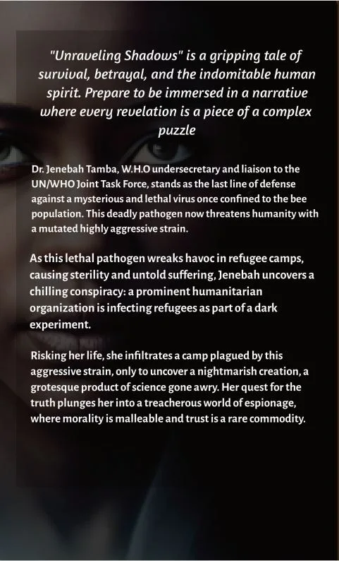 Unraveling Shadows Backcover