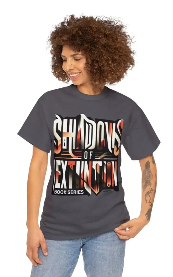 Shadows of Extinction Cotton Tee - Unisex - charcoal